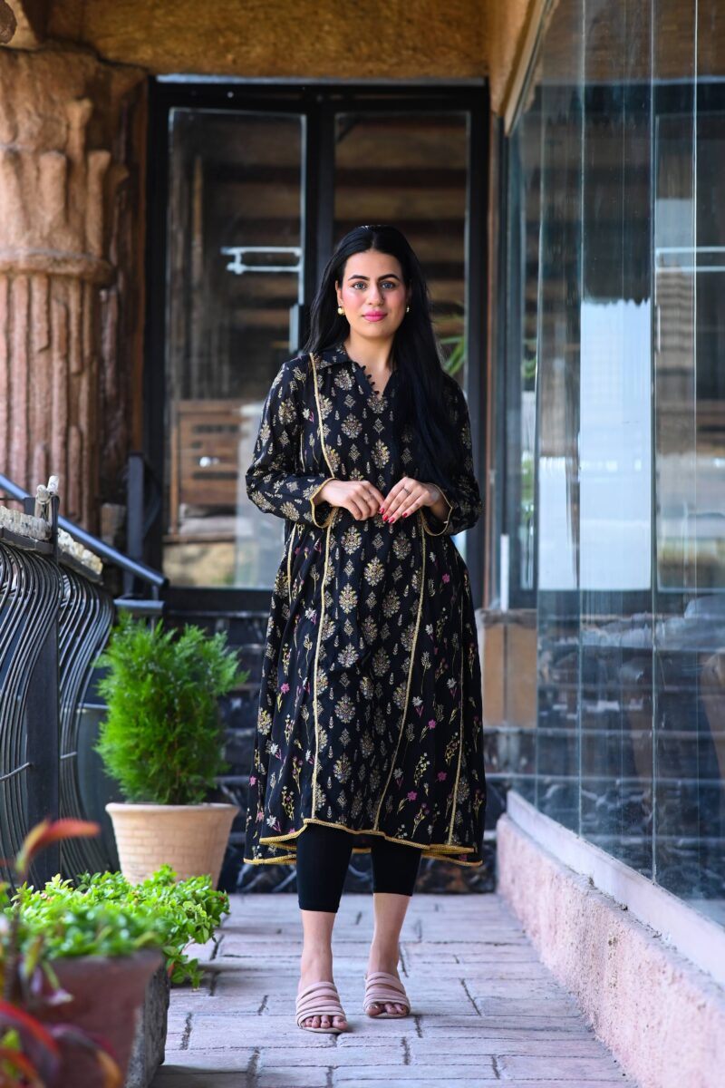 Black Kalidaar Frock