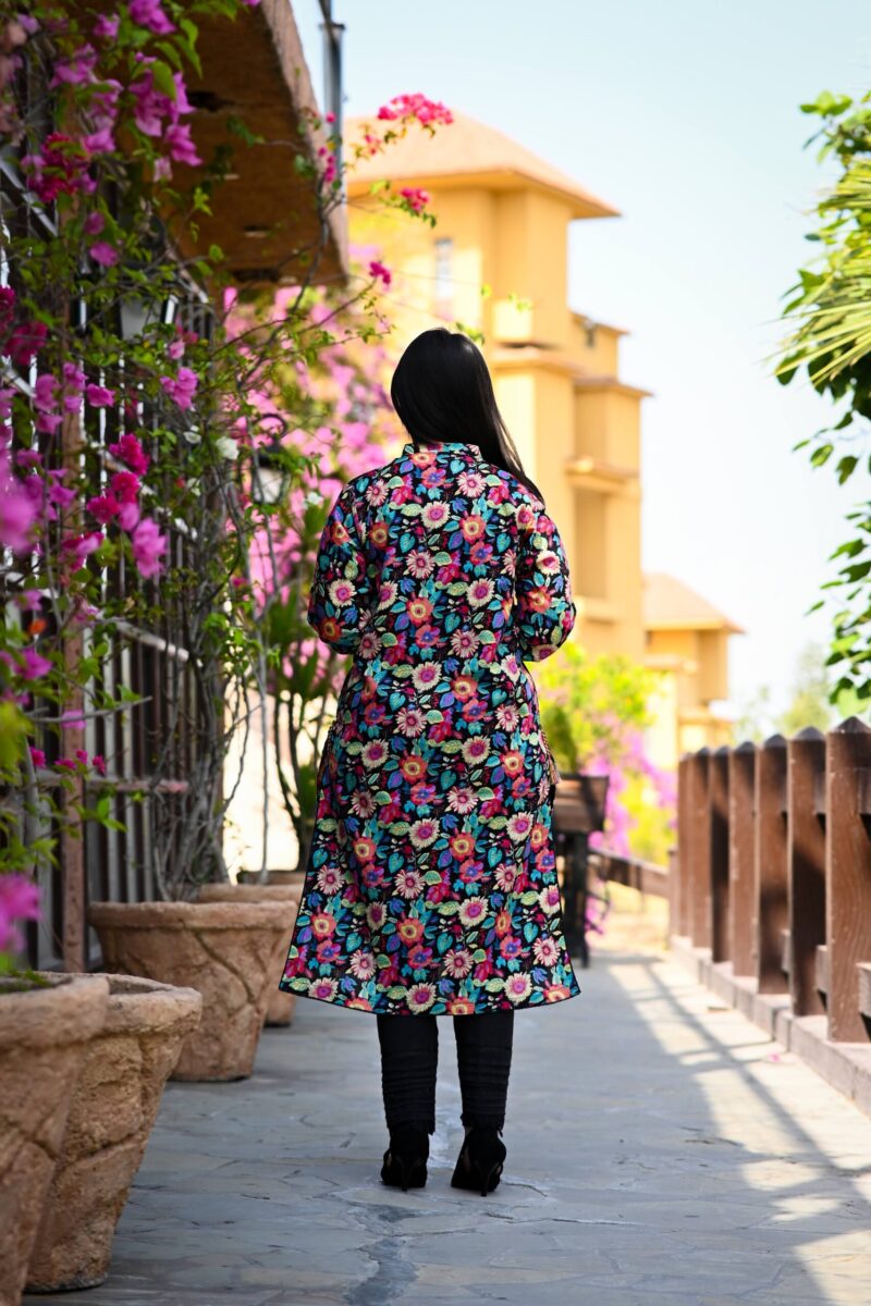 Black Multi Chicken kari Shirt - Image 6