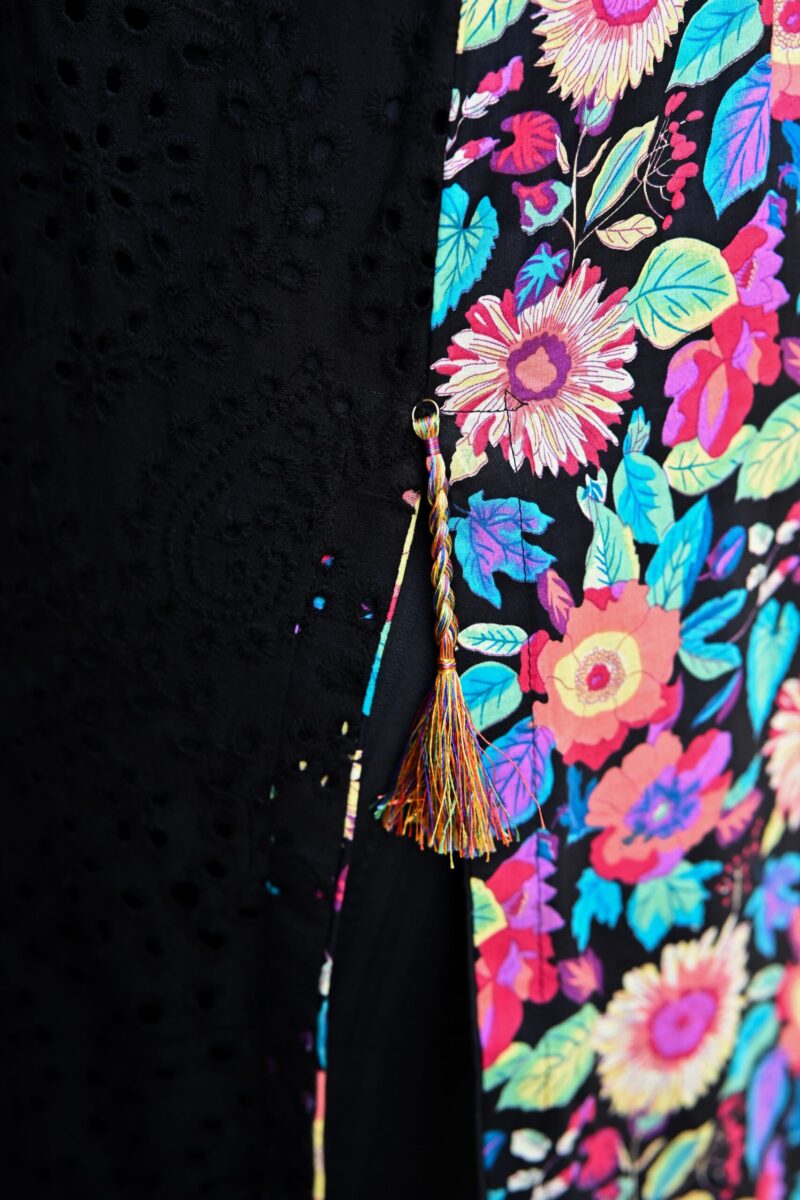 Black Multi Chicken kari Shirt - Image 5