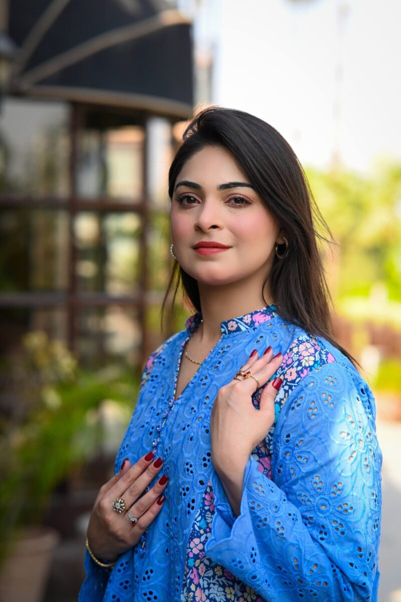 Blue Kalidaar Frock - Image 3