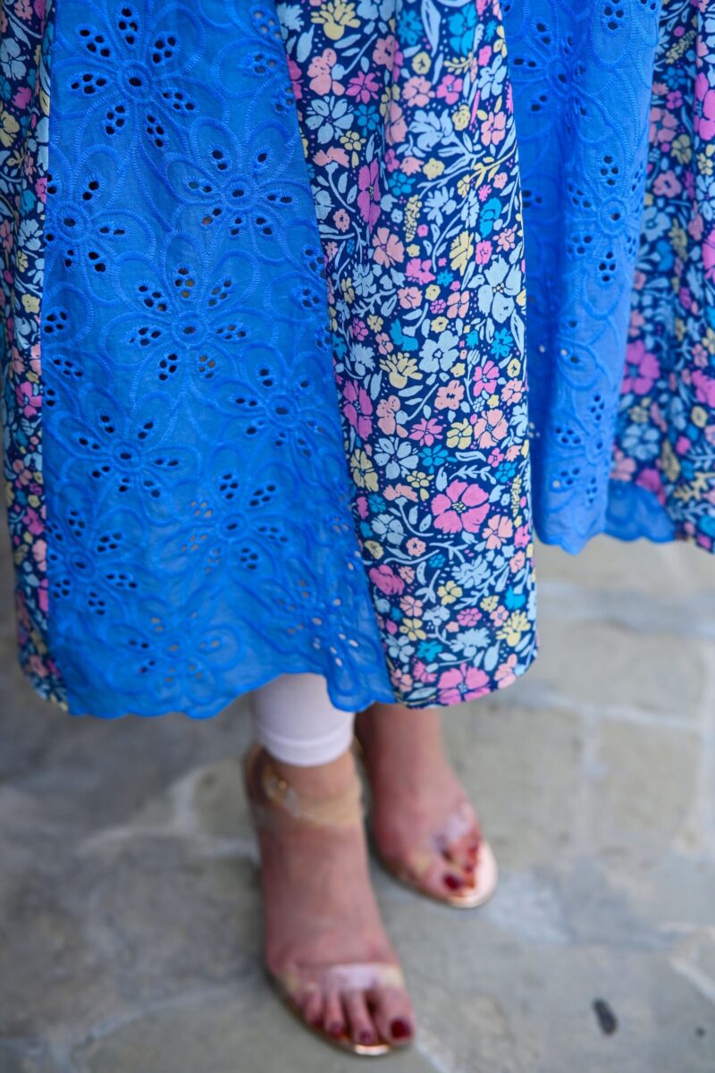 Blue Kalidaar Frock - Image 5
