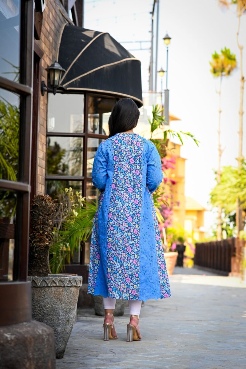 Blue Kalidaar Frock - Image 6