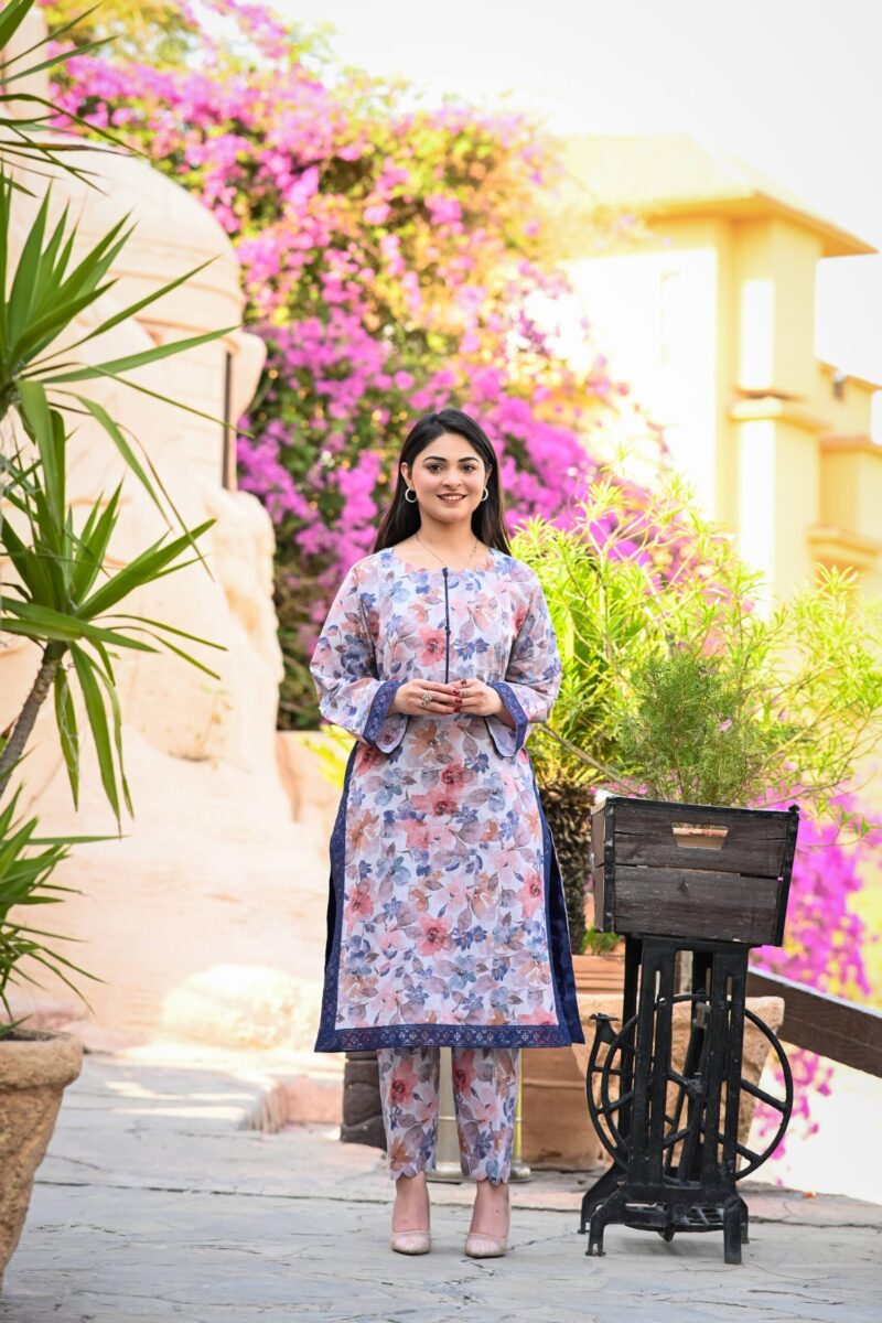 Pastel Bloom Floral Kurta Set