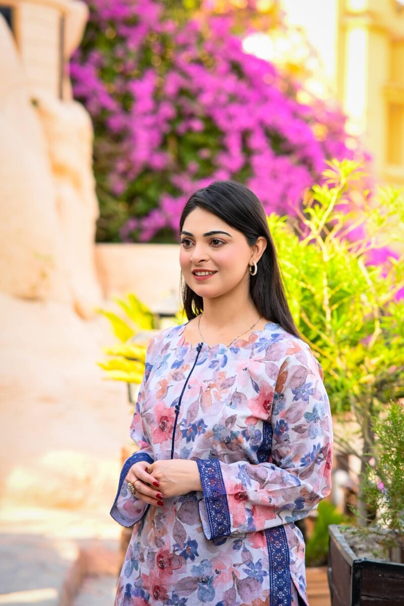 Pastel Bloom Floral Kurta Set - Image 2