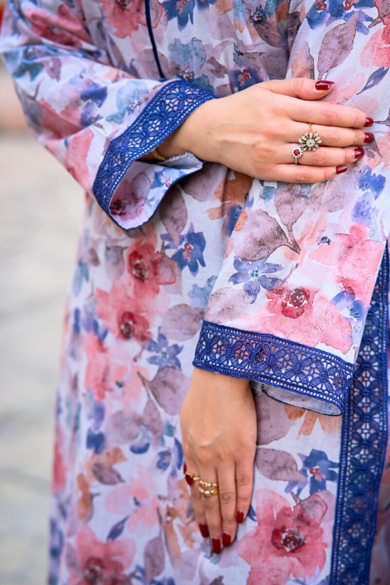 Pastel Bloom Floral Kurta Set - Image 4